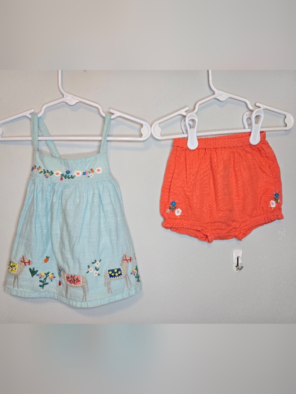Baby Boden Donkey Embroidered Play Set 6-12m